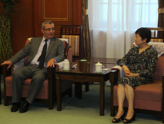 President Li Xiaolin meeting with Mr. Evarist Bartolo